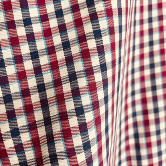 Peter Millar | Men’s Gingham Check Button Down Dress Shirt Size M | EUC - Picture 10 of 13